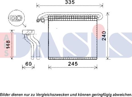 AKS Dasis 820346N - Evaporatore, Climatizzatore autozon.pro