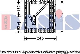 AKS Dasis 820283N - Evaporatore, Climatizzatore autozon.pro