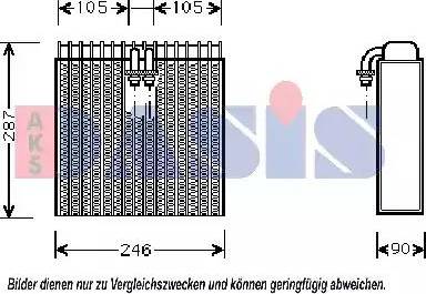 AKS Dasis 820224N - Evaporatore, Climatizzatore autozon.pro