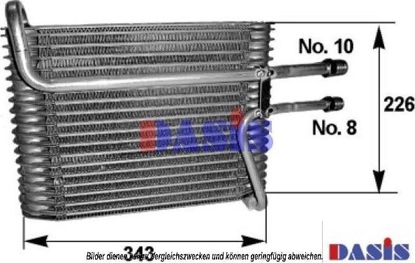 AKS Dasis 820222N - Evaporatore, Climatizzatore autozon.pro