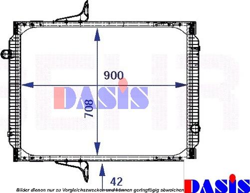 AKS Dasis 390014N - Radiatore, Raffreddamento motore autozon.pro