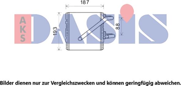 AKS Dasis 359001N - Scambiatore calore, Riscaldamento abitacolo autozon.pro