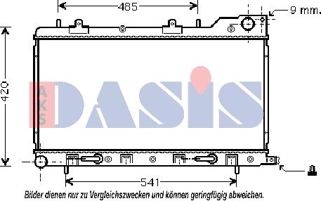 AKS Dasis 350018N - Radiatore, Raffreddamento motore autozon.pro