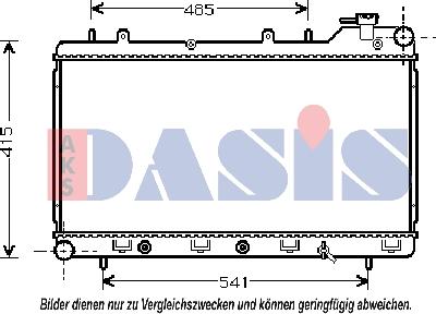 AKS Dasis 350180N - Radiatore, Raffreddamento motore autozon.pro