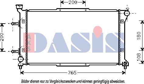 AKS Dasis 350250N - Radiatore, Raffreddamento motore autozon.pro