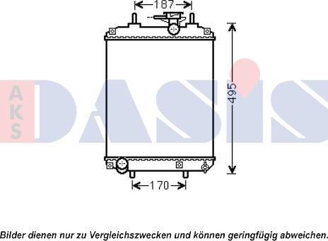 AKS Dasis 360028N - Radiatore, Raffreddamento motore autozon.pro