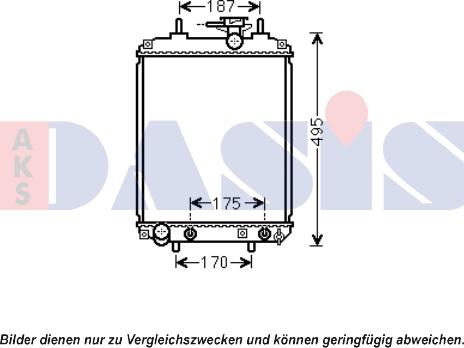 AKS Dasis 360027N - Radiatore, Raffreddamento motore autozon.pro