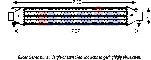 AKS Dasis 307003N - Intercooler autozon.pro