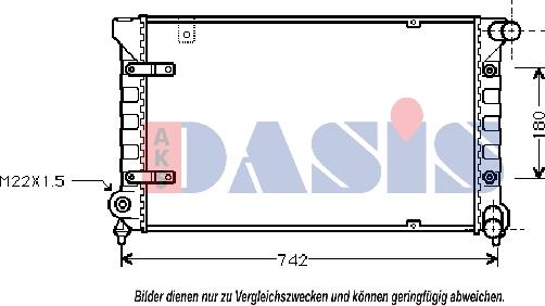 AKS Dasis 330050N - Radiatore, Raffreddamento motore autozon.pro