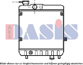 AKS Dasis 330002N - Radiatore, Raffreddamento motore autozon.pro