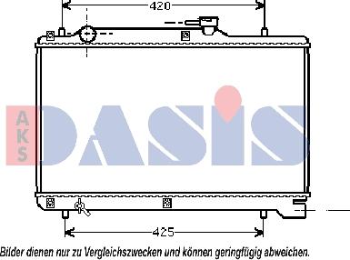 AKS Dasis 320430N - Radiatore, Raffreddamento motore autozon.pro