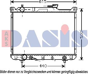 AKS Dasis 320023N - Radiatore, Raffreddamento motore autozon.pro