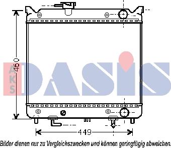 AKS Dasis 320022N - Radiatore, Raffreddamento motore autozon.pro