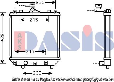 AKS Dasis 322004N - Radiatore, Raffreddamento motore autozon.pro