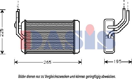 AKS Dasis 379100N - Scambiatore calore, Riscaldamento abitacolo autozon.pro