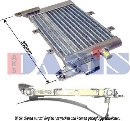 AKS Dasis 376005N - Radiatore olio, Sterzo autozon.pro