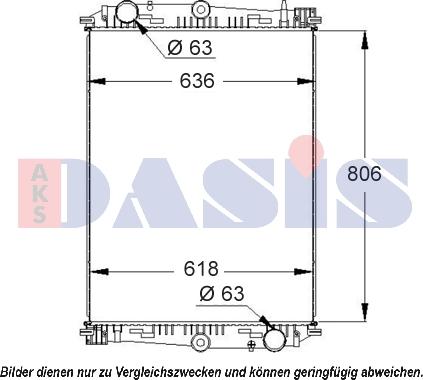 AKS Dasis 290006S - Radiatore, Raffreddamento motore autozon.pro