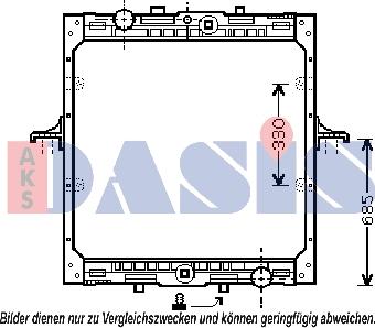 AKS Dasis 290200N - Radiatore, Raffreddamento motore autozon.pro