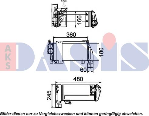 AKS Dasis 266004N - Radiatore olio, Retarder autozon.pro