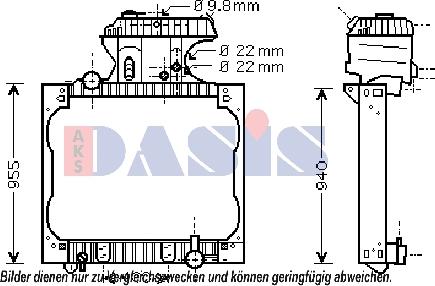 AKS Dasis 260016N - Radiatore, Raffreddamento motore autozon.pro