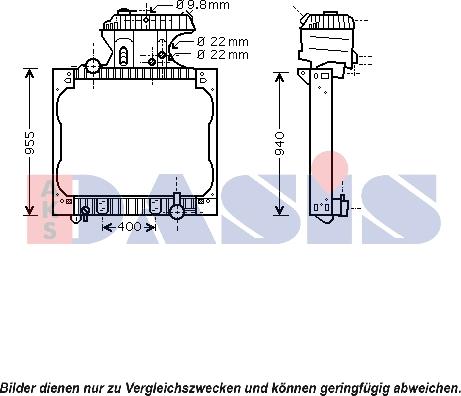 AKS Dasis 260012N - Radiatore, Raffreddamento motore autozon.pro