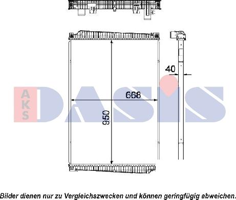 AKS Dasis 260017N - Radiatore, Raffreddamento motore autozon.pro