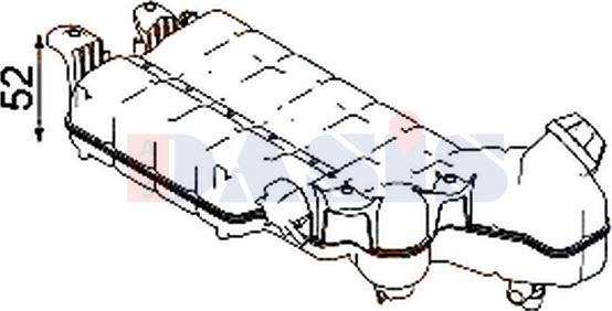 AKS Dasis 263001N - Serbatoio compensazione, Refrigerante autozon.pro