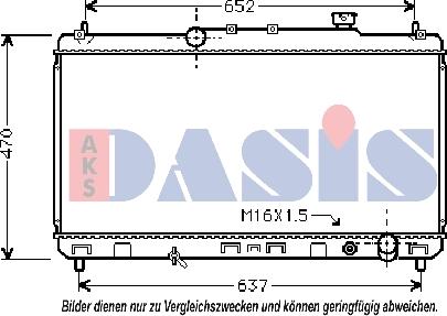 AKS Dasis 219071N - Radiatore, Raffreddamento motore autozon.pro