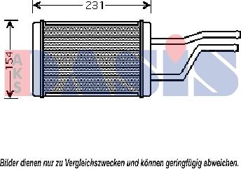 AKS Dasis 216000N - Scambiatore calore, Riscaldamento abitacolo autozon.pro