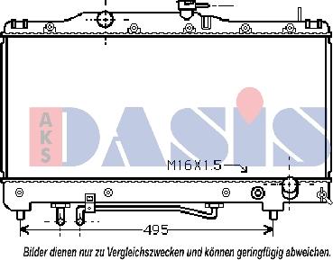 AKS Dasis 210510N - Radiatore, Raffreddamento motore autozon.pro