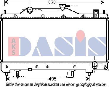 AKS Dasis 210091N - Radiatore, Raffreddamento motore autozon.pro