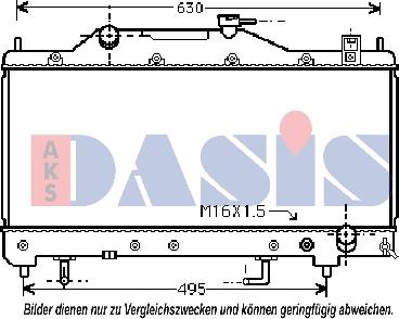 AKS Dasis 210092N - Radiatore, Raffreddamento motore autozon.pro