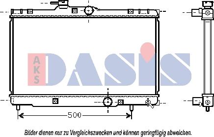 AKS Dasis 210045N - Radiatore, Raffreddamento motore autozon.pro