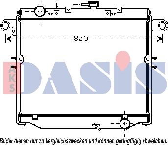 AKS Dasis 210178N - Radiatore, Raffreddamento motore autozon.pro