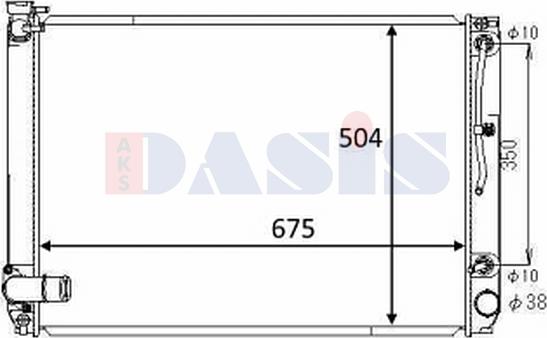 AKS Dasis 210269N - Radiatore, Raffreddamento motore autozon.pro