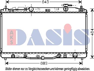 AKS Dasis 210206N - Radiatore, Raffreddamento motore autozon.pro