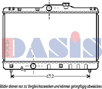 AKS Dasis 210230N - Radiatore, Raffreddamento motore autozon.pro