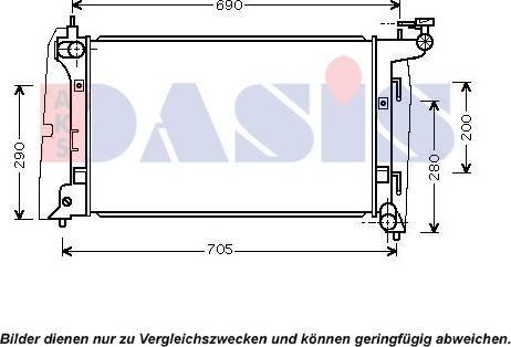 AKS Dasis 210228N - Radiatore, Raffreddamento motore autozon.pro