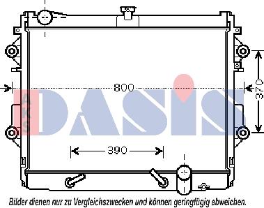 AKS Dasis 210222N - Radiatore, Raffreddamento motore autozon.pro