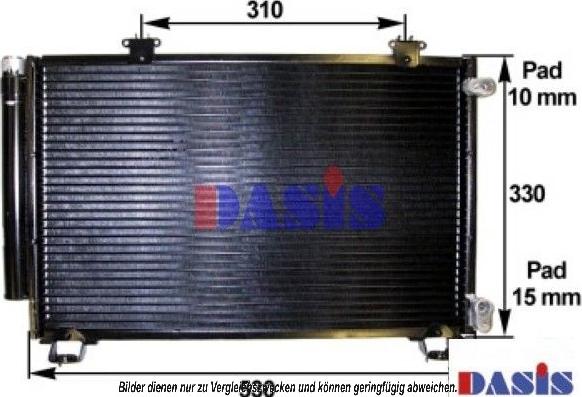 AKS Dasis 212007N - Condensatore, Climatizzatore autozon.pro