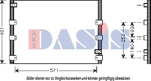 AKS Dasis 212019N - Condensatore, Climatizzatore autozon.pro