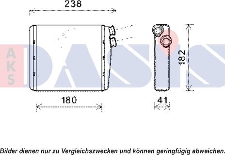 AKS Dasis 229008N - Scambiatore calore, Riscaldamento abitacolo autozon.pro