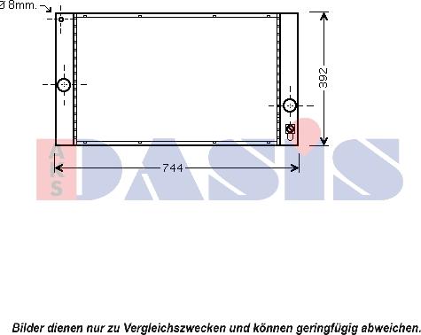 AKS Dasis 220023N - Radiatore, Raffreddamento motore autozon.pro