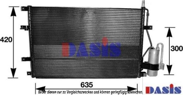 AKS Dasis 222005N - Condensatore, Climatizzatore autozon.pro