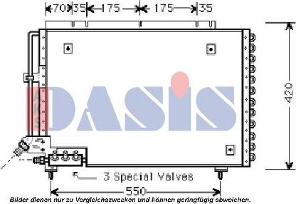 AKS Dasis 222100N - Condensatore, Climatizzatore autozon.pro