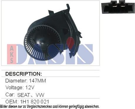 AKS Dasis 740025N - Ventilatore abitacolo autozon.pro