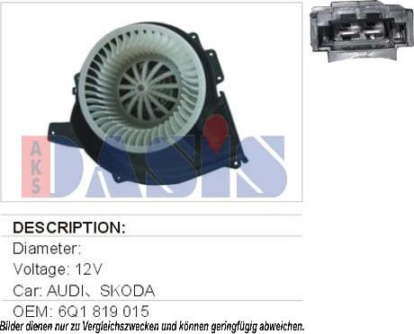 AKS Dasis 740308N - Ventilatore abitacolo autozon.pro