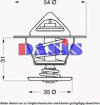 AKS Dasis 750959N - Termostato, Refrigerante autozon.pro