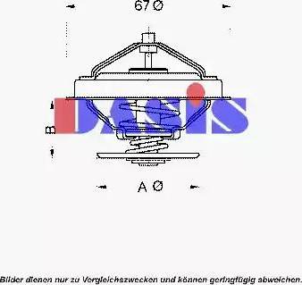 AKS Dasis 750953N - Termostato, Refrigerante autozon.pro