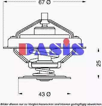 AKS Dasis 750909N - Termostato, Refrigerante autozon.pro